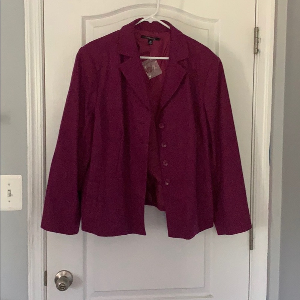 Magenta blazer size 16